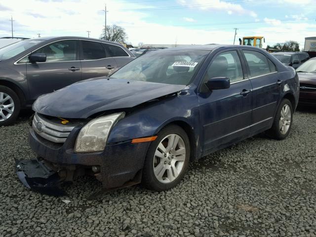 3FAFP08126R105253 - 2006 FORD FUSION SEL BLUE photo 2