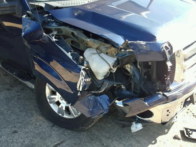 1FTRW14819FA15113 - 2009 FORD F150 SUPER BLUE photo 9