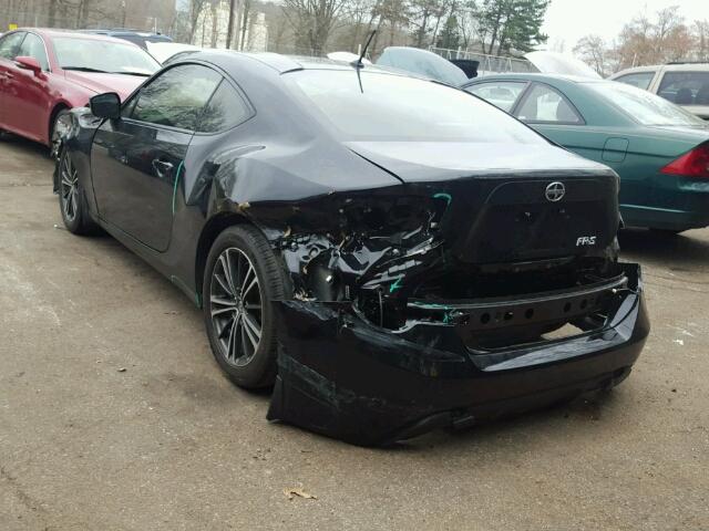 JF1ZNAA17D1730788 - 2013 TOYOTA SCION FR-S BLACK photo 3