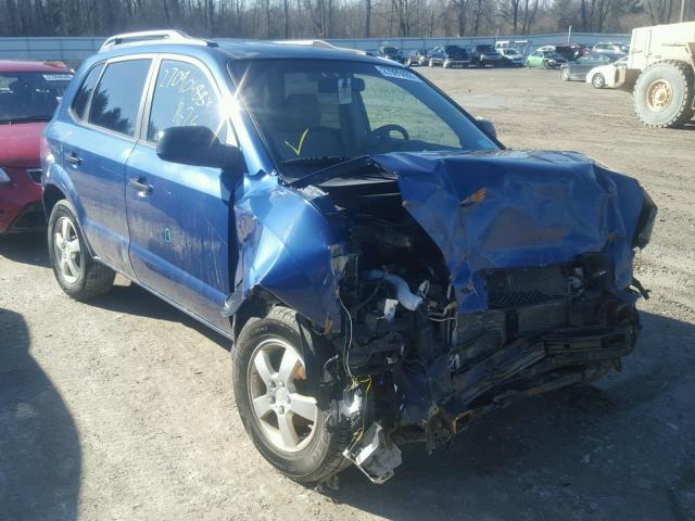 KM8JM12B87U648424 - 2007 HYUNDAI TUCSON GLS BLUE photo 1