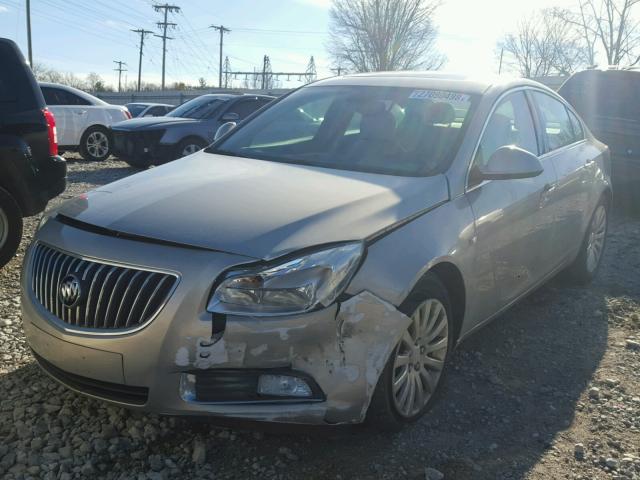 W04GS5EC4B1085358 - 2011 BUICK REGAL CXL BEIGE photo 2