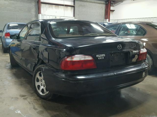 1YVGF22C515219518 - 2001 MAZDA 626 ES BLACK photo 3