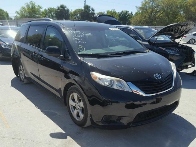 5TDKK3DCXCS266121 - 2012 TOYOTA SIENNA LE BLACK photo 1