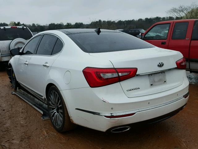 KNALN4D75E5122843 - 2014 KIA CADENZA PR WHITE photo 3