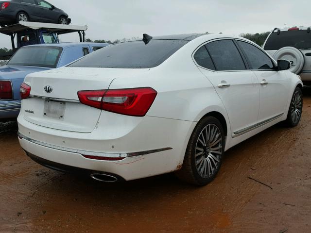 KNALN4D75E5122843 - 2014 KIA CADENZA PR WHITE photo 4