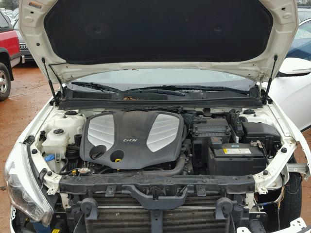 KNALN4D75E5122843 - 2014 KIA CADENZA PR WHITE photo 7