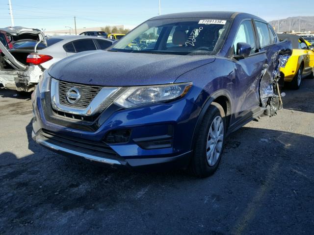 5N1AT2MV5HC731641 - 2017 NISSAN ROGUE SV BLUE photo 2