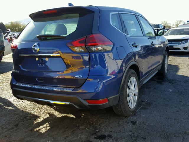 5N1AT2MV5HC731641 - 2017 NISSAN ROGUE SV BLUE photo 4