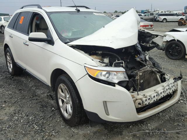 2FMDK3JC3BBB17428 - 2011 FORD EDGE SEL WHITE photo 1