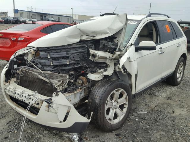 2FMDK3JC3BBB17428 - 2011 FORD EDGE SEL WHITE photo 2