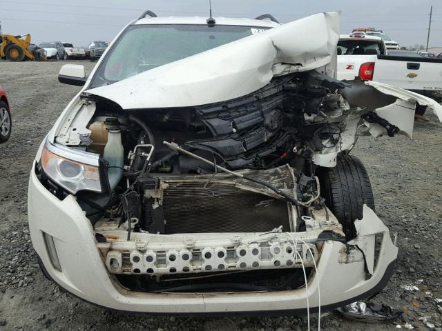 2FMDK3JC3BBB17428 - 2011 FORD EDGE SEL WHITE photo 9