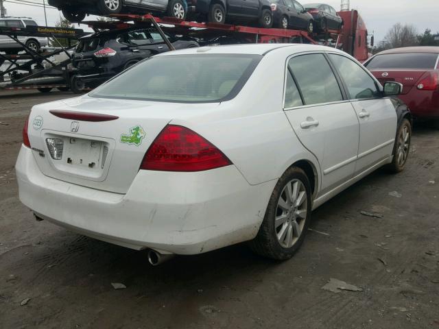 1HGCM66597A029042 - 2007 HONDA ACCORD EX WHITE photo 4