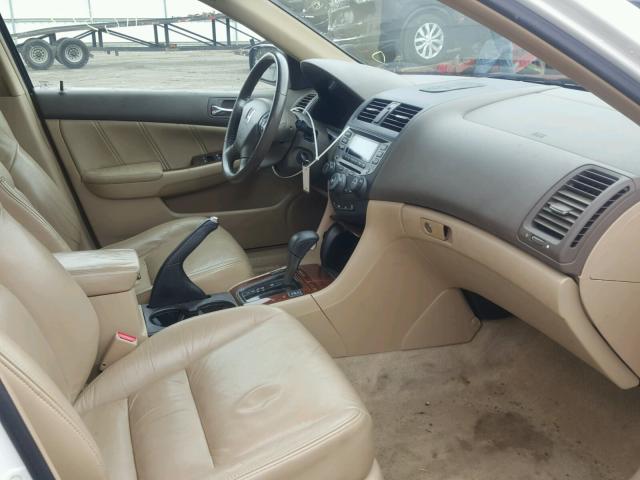 1HGCM66597A029042 - 2007 HONDA ACCORD EX WHITE photo 5