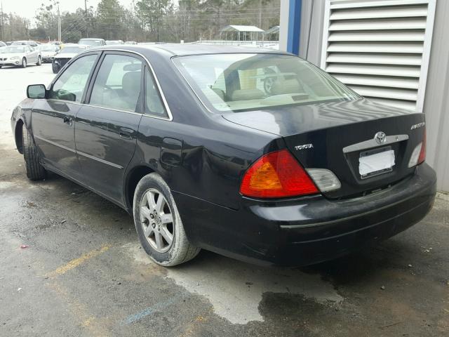 4T1BF28BX2U252919 - 2002 TOYOTA AVALON XL BLACK photo 3