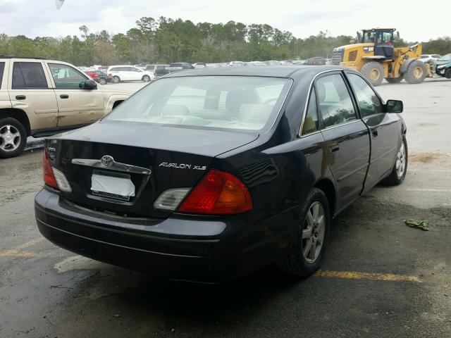 4T1BF28BX2U252919 - 2002 TOYOTA AVALON XL BLACK photo 4