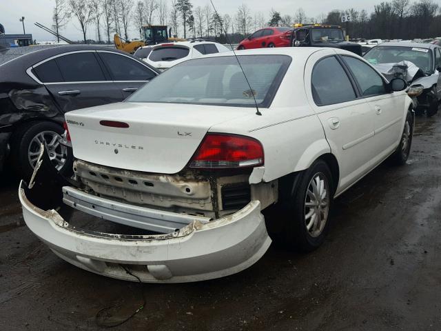 1C3EL46X22N224468 - 2002 CHRYSLER SEBRING LX WHITE photo 4