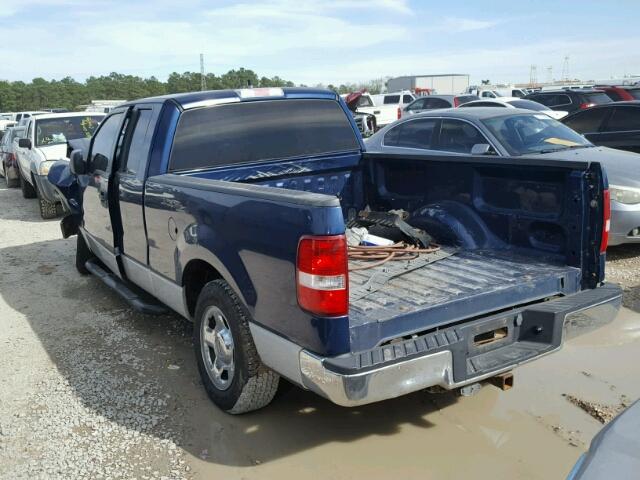 1FTRX12W18FA15335 - 2008 FORD F150 BLUE photo 3