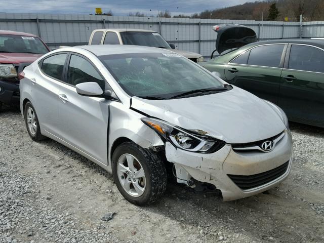 5NPDH4AE1FH554915 - 2015 HYUNDAI ELANTRA SE SILVER photo 1