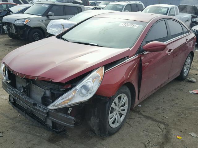 5NPEB4AC4BH064306 - 2011 HYUNDAI SONATA GLS RED photo 2