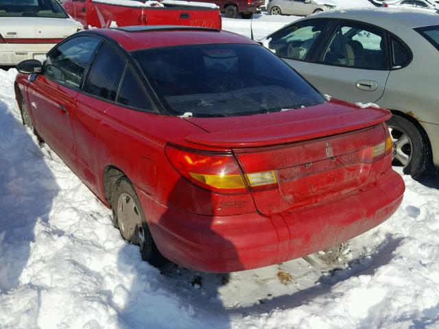 1G8ZP1282YZ111968 - 2000 SATURN SC1 RED photo 3