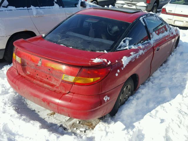 1G8ZP1282YZ111968 - 2000 SATURN SC1 RED photo 4