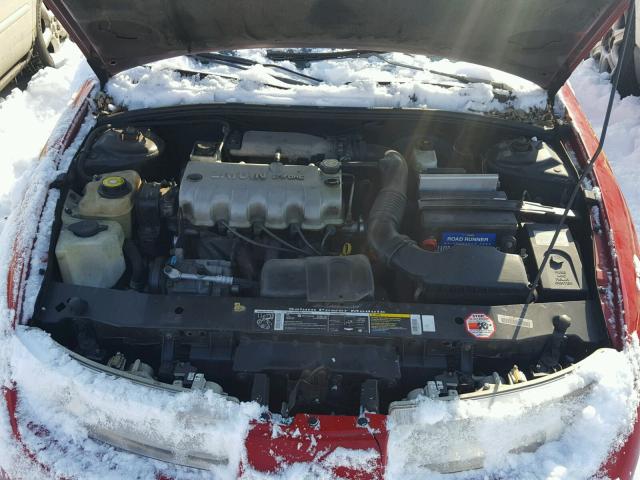 1G8ZP1282YZ111968 - 2000 SATURN SC1 RED photo 7