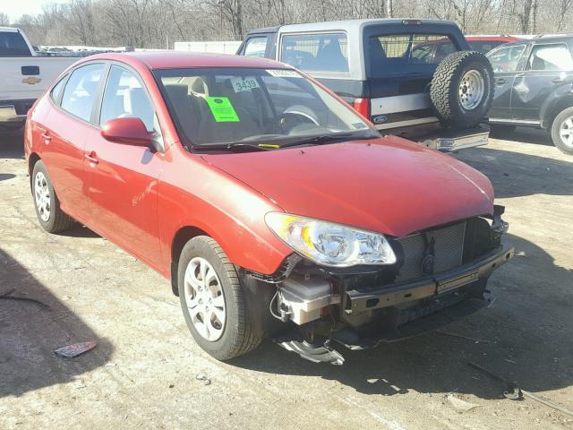 KMHDU4AD2AU986393 - 2010 HYUNDAI ELANTRA BL BURGUNDY photo 1