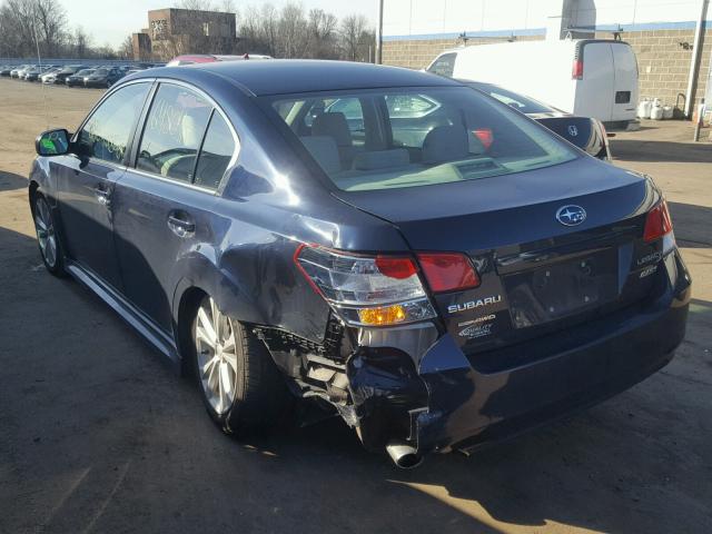 4S3BMBC64D3044614 - 2013 SUBARU LEGACY 2.5 BLUE photo 3