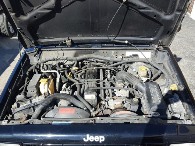 1J4FF48SXYL110533 - 2000 JEEP CHEROKEE S BLACK photo 7