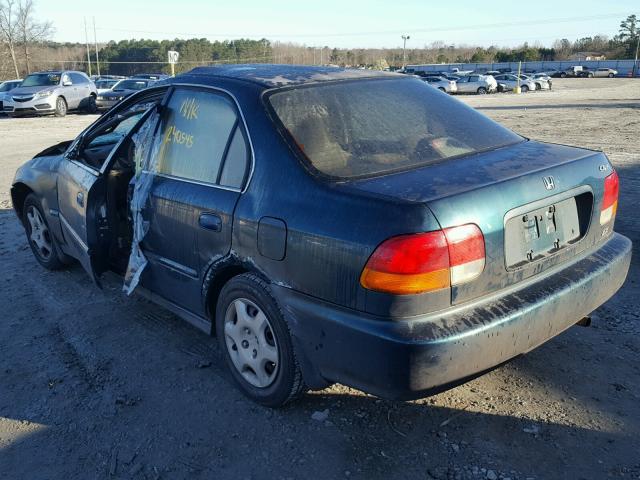 1HGEJ8641WL050734 - 1998 HONDA CIVIC EX GREEN photo 3