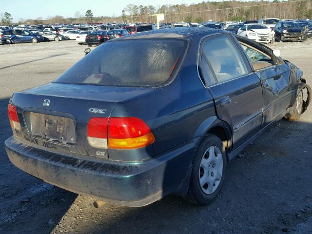 1HGEJ8641WL050734 - 1998 HONDA CIVIC EX მწვანე ფოტო 4