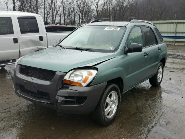 KNDJF724X67160009 - 2006 KIA NEW SPORTA GREEN photo 2