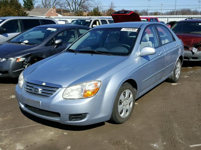 KNAFE121275432249 - 2007 KIA SPECTRA EX BLUE photo 2