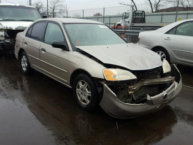 1HGES16571L008400 - 2001 HONDA CIVIC LX GOLD photo 1