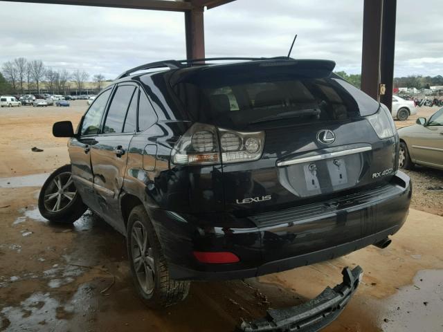 JTJGW31U172001878 - 2007 LEXUS RX 400H BLACK photo 3