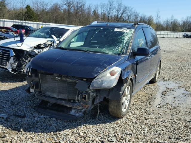 5N1BV28U79N107152 - 2009 NISSAN QUEST S BLUE photo 2