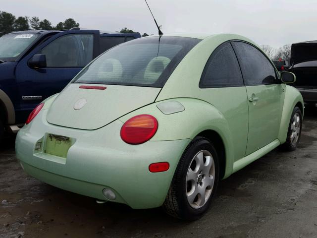 3VWCB21C52M442393 - 2002 VOLKSWAGEN NEW BEETLE GREEN photo 4