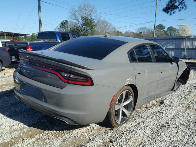 2C3CDXHG4HH547862 - 2017 DODGE CHARGER SX GRAY photo 4