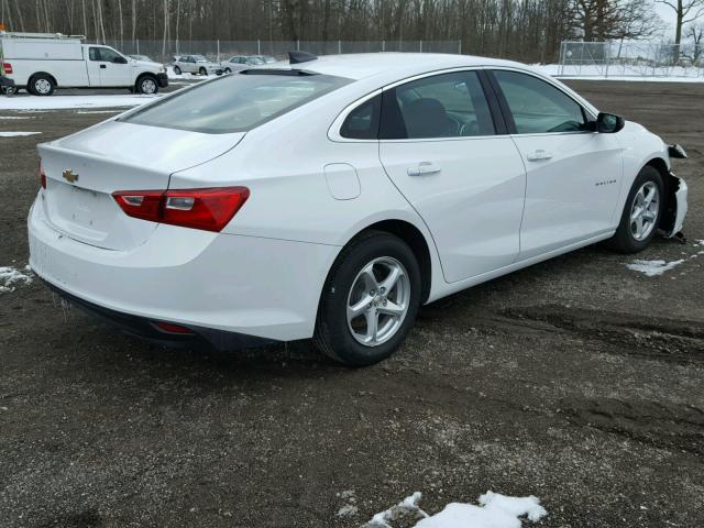 1G1ZB5ST7HF232201 - 2017 CHEVROLET MALIBU LS WHITE photo 4