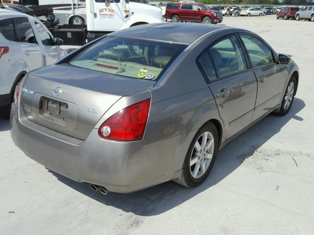 1N4BA41E54C890724 - 2004 NISSAN MAXIMA SE TAN photo 4