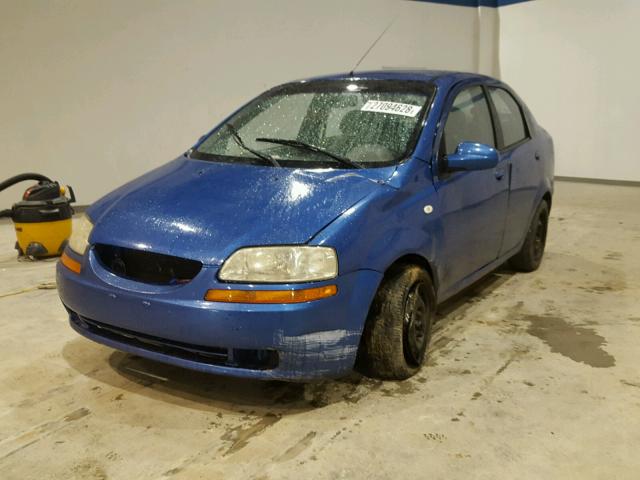 KL1TD52615B466538 - 2005 CHEVROLET AVEO BASE Mavi foto 2
