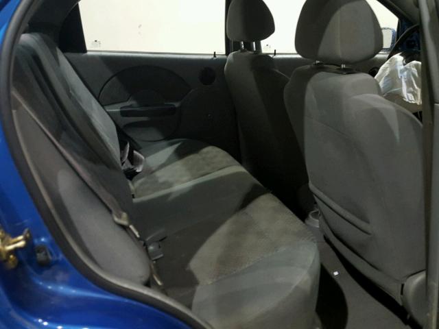 KL1TD52615B466538 - 2005 CHEVROLET AVEO BASE Mavi foto 6