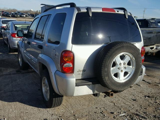 1J8GL58K63W540312 - 2003 JEEP LIBERTY LI SILVER photo 3