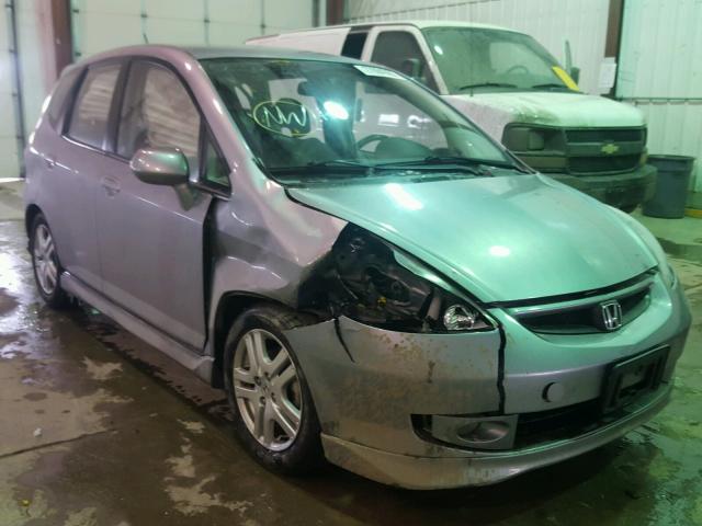 JHMGD38647S022948 - 2007 HONDA FIT S SILVER photo 1