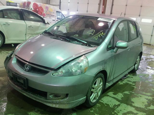 JHMGD38647S022948 - 2007 HONDA FIT S SILVER photo 2