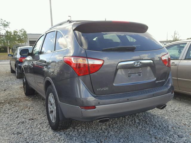 KM8NU4CC6AU119121 - 2010 HYUNDAI VERACRUZ G GRAY photo 3