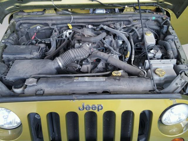 1J4AA2D10AL202038 - 2010 JEEP WRANGLER S GREEN photo 7