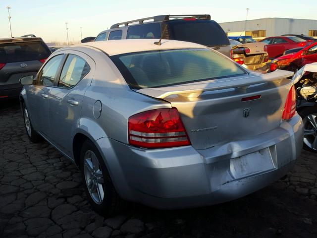 1B3LC56K88N299697 - 2008 DODGE AVENGER SX SILVER photo 3