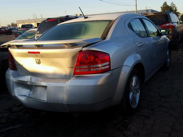 1B3LC56K88N299697 - 2008 DODGE AVENGER SX SILVER photo 4