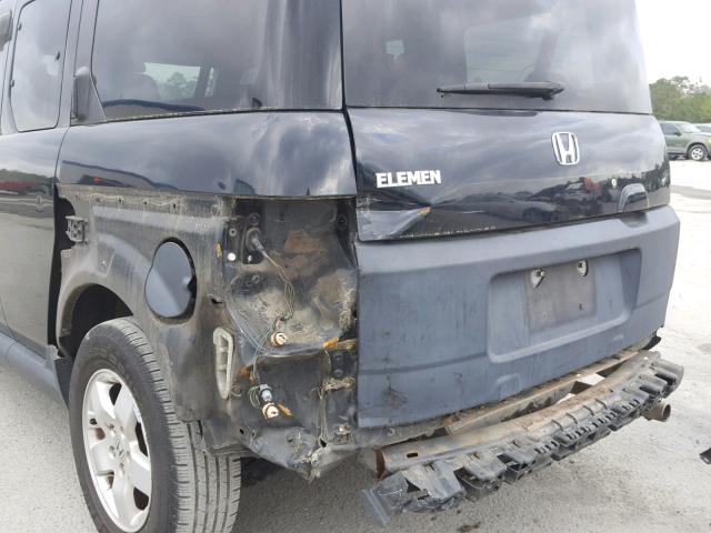 5J6YH18645L014722 - 2005 HONDA ELEMENT EX BLACK photo 9